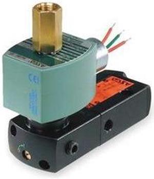 ASCO WT8551A001MS Solenoid Valve, 3-Way, 2-Position, Configurable, 1/4 in Pipe