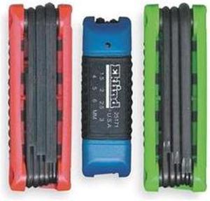 EKLIND 25024 3 Piece Metric/SAE Fold-Up Hex Key Set, 25024