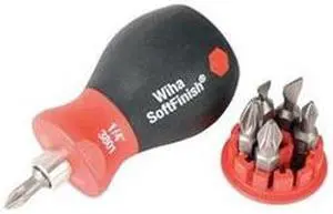 WIHA 38043 Stubby Combination Bit Set,Pieces 6