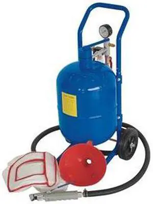 WESTWARD 10Z913 Abrasive Blaster,Press,45lb,60-125psi
