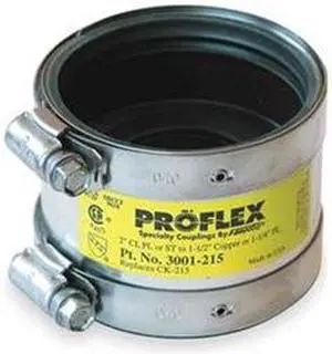 ZORO SELECT 3001-215 Shielded Coupling,For Pipe Size 2x1-1/2"