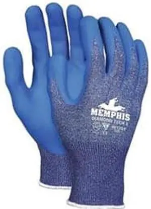 Cut Resistant Glove, S, Blue/Blue, Pr