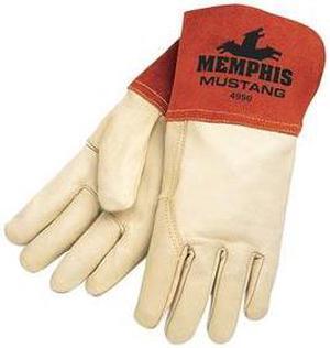 Glove, MIG/TIG, Cowhide, Cream, XL, PR