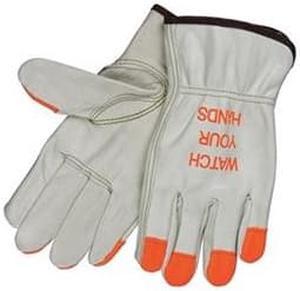 Logo Glove, Driver, Cow Grain, Cream, XXL, Pr