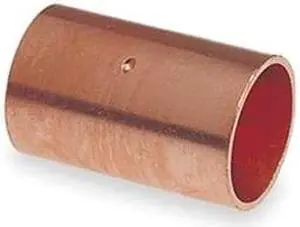 NIBCO 600DS 11/2 1-1/2" NOM C Copper Dimple Stop Coupling
