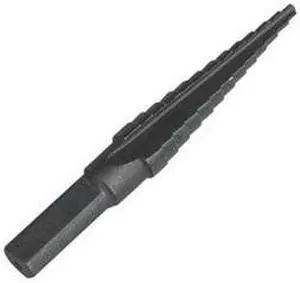 Step Drill Bit, 13 Hole, 1/8-1/2 In