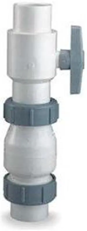 DAYTON 4RG92 1-1/2" Socket PVC Ball Check Valve
