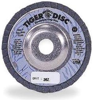 WEILER 95979 Arbor Flap Disc, 4-1/2, 24, Extra Coarse