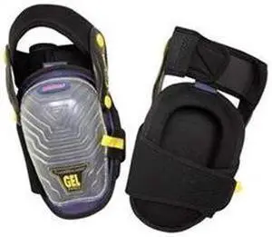 Knee Pads, Hinged, Gel, EVA Foam, 1 Sz, 1PR