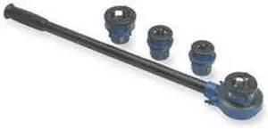 WESTWARD 4YR89 Manual Pipe Threading Kit,1/2 to 1-1/4In