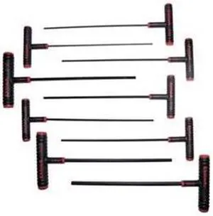 EKLIND 60909 9 Piece SAE T-Shape Hex Key Set, 60909