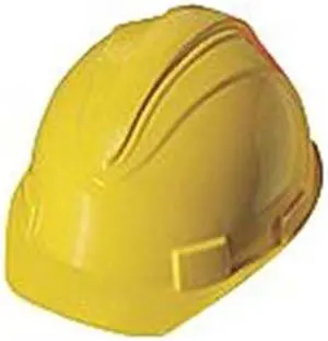 Hard Hat, FrtBrim, Slotted, 4Rtcht, Yellow