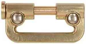 Connector, Gold, Zinc Plated Steel