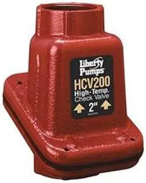 LIBERTY PUMPS HCV200 2" FNPT Cast Iron High Temp. Swing Check Valve