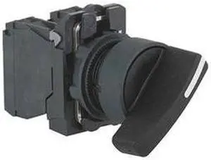 SCHNEIDER ELECTRIC XB5AJ33 Non-Illum Selector Switch,2NO,Plastic,3P