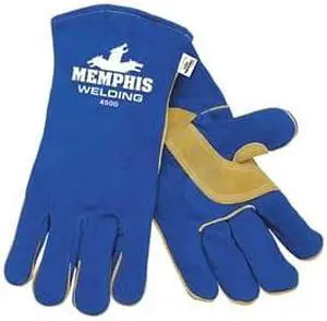 Glove, Welder, Cowhide, Blue, S, PR