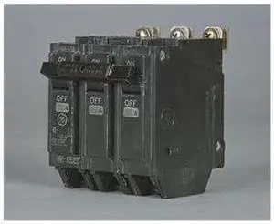 GE THHQB32020 Miniature Circuit Breaker, THHQB Series, 20A, 3 Pole, 240V AC,