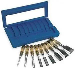 WESTWARD 4YR17 Wood Chisel Set,9 PC