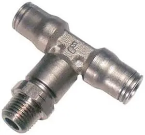 LEGRIS 3608 06 10 6mm Tube x Male BSPT Nickel Brass Branch Tee