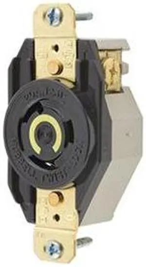 HUBBELL WIRING DEVICE-KELLEMS HBL2310 Locking Receptacle, L5-20R, 20 A, 125V