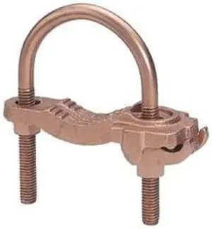 Pipe Ground Clamp, 4AWG, 6.5In