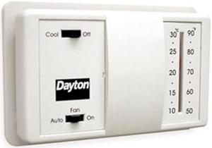 DAYTON 4PU46 Low Voltage Thermostat , Hardwired , 20/30VAC