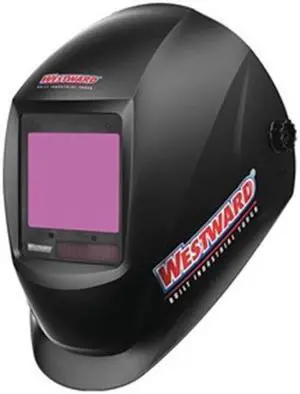 WESTWARD 33N557 Auto Dark Welding Helmet, Shade 6-9/9-13, Black