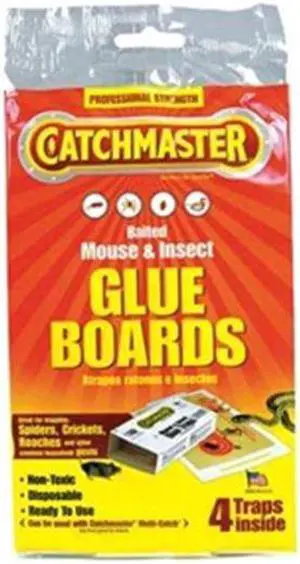 CATCHMASTER 18-72 Glue Trap,8-1/2 In. L,5-1/4 In. W,PK4