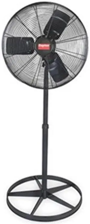 DAYTON 2RDZ6 Light Duty Quiet Design Industrial Fan, Pedestal Mount, 24 in