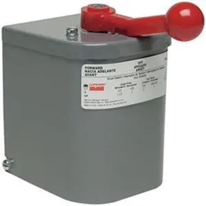 DAYTON 2X442 Reversing Drum Switch, Plastic Handle