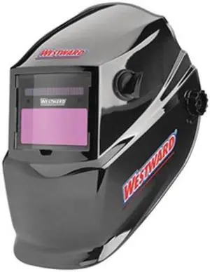 WESTWARD 33N556 Auto Dark Welding Helmet, 4, 9-13, Black