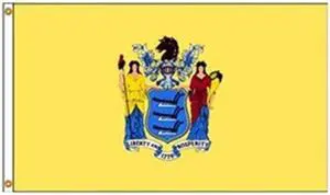 ANNIN FLAGMAKERS 143680 New Jersey Flag,5x8 Ft,Nylon