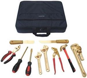 Nonsparking Tool SetNonmagnetic,  Corrosion Resistant, Number of Pieces 10