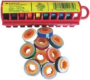 3M STD-C Wire Marker Tape w/Dispenser,Preprint