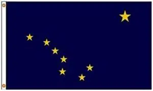 ANNIN FLAGMAKERS 140170 Alaska Flag,4x6 Ft,Nylon