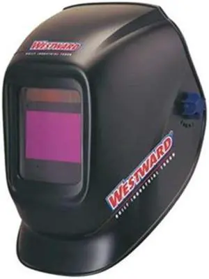 WESTWARD 4UZY8 Auto Dark Welding Helmet, 10, Black