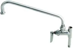 T&S BRASS B-0155 Manual Spout, Single Hole Mount, Chrome 1 Hole