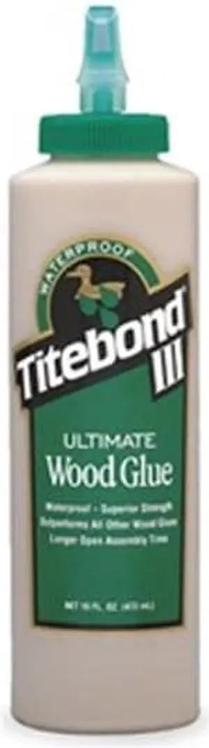 TITEBOND 1414 Wood Glue, 16 oz, Bottle, Begins to Harden in 10 min 24 hr Full