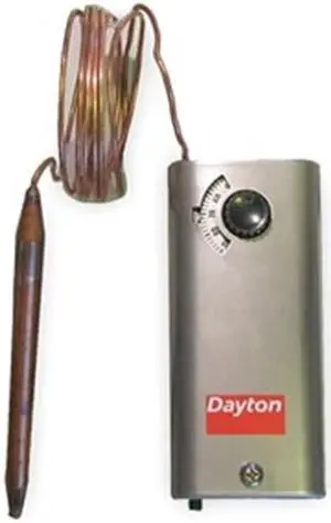 DAYTON 2NNT4 Line Volt Mechanical Tstat, Close on Rise, -30 Degrees to 90
