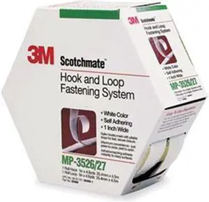SCOTCHMATE MP3560 1" W x 15' L Self-Mating Clear Dual Lock Adhesive Fastener