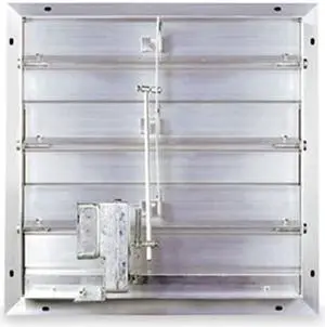 Damper, Motorized, 16 In, Aluminum