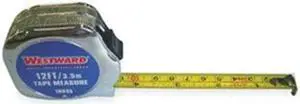 WESTWARD 1MKR5 12 ft Tape Measure, 1/2 in Blade