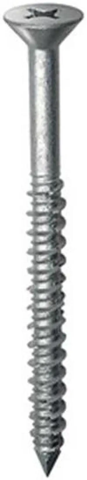 FABORY U70556.025.0175 Concrete Scrw,Flat,1/4x1 3/4,Pk100