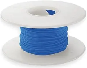 OK INDUSTRIES R26B-0100 Spooled Wrapping Wire, 26 AWG, Blue, Kynar(R), 100 ft