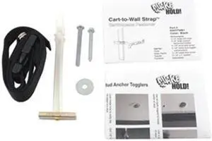 QUAKEHOLD! RW.CTW.B.1 Cart-to-Wall Strap,Black