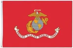 ANNIN FLAGMAKERS 603 US Marine Corps,5x8 Ft,Nylon