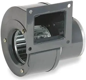 DAYTON 1TDR6 Rectangular OEM Blower, 2450 RPM, 1 Phase, Direct Drive, Steel