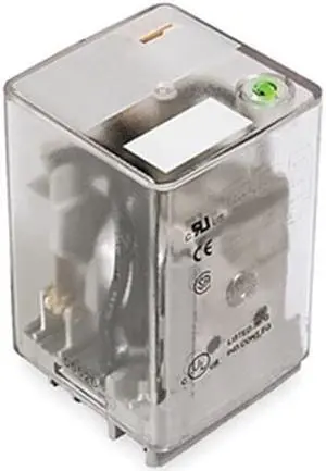 DAYTON 1EJD7 General Purpose Relay, 12V DC Coil Volts, Square, 11 Pin, 3PDT