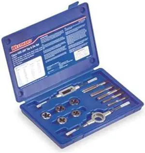 WESTWARD 1PZ45 Tap/Die Set,12 Pieces