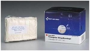 First Aid Only Triangular Sling/Bandage, 40” x 40” x 56”, 2 Safety Pins/1 Bandage/Box
